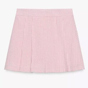 Zara Gingham skort xs like new